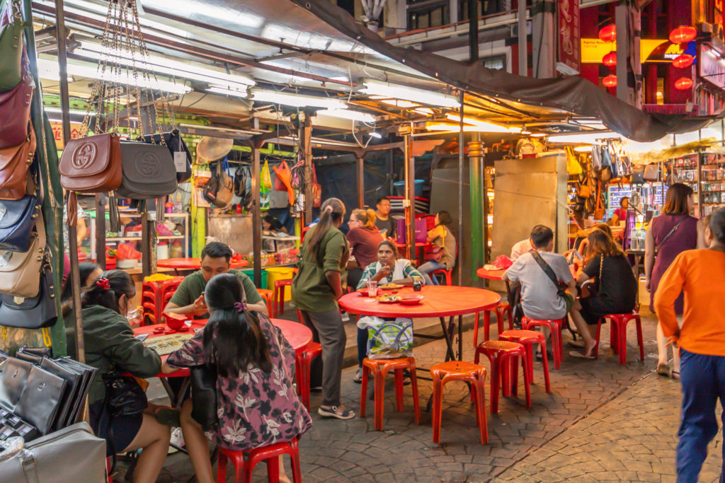 Petaling street market in kuala lumpur malaysia