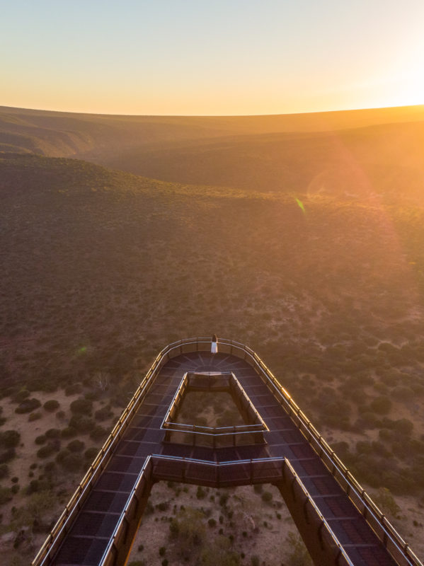 aerial view of Kalbarri skywalk