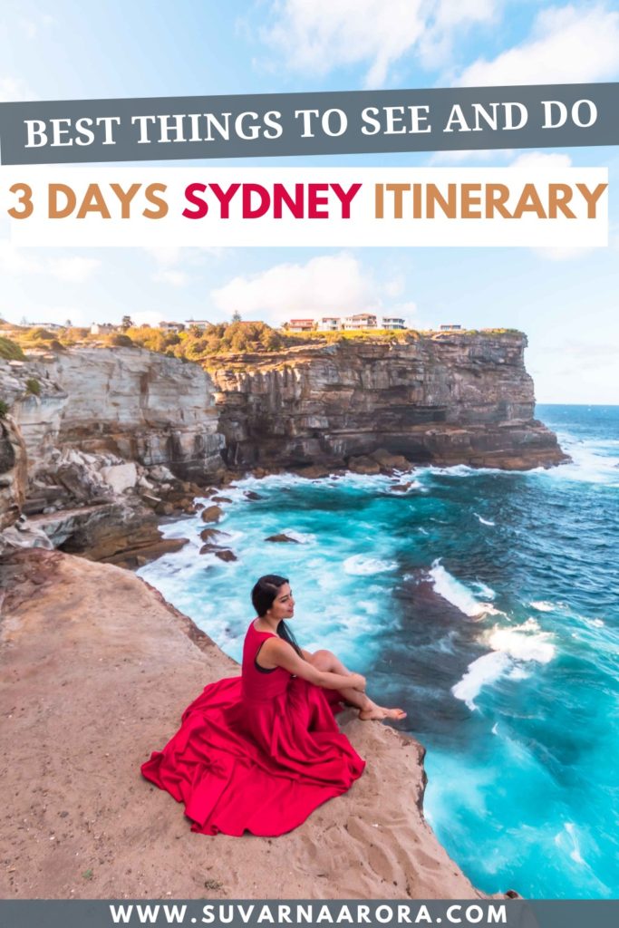 3 days Sydney Australia Itinerary pin