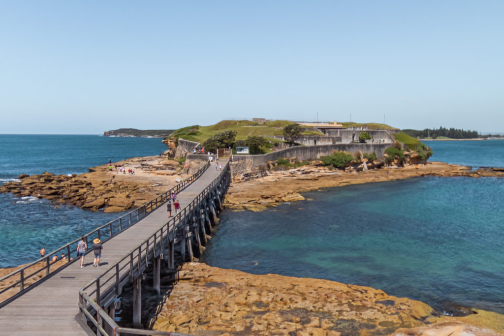 The 130 yr old Bridge connecting La Perouse and Bare Island in Sydney