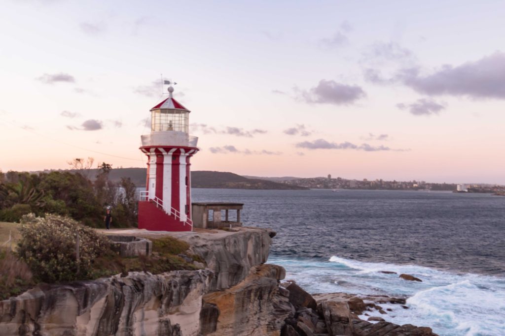 The view of Ocean and Hornby Lighthouse in Sydney
