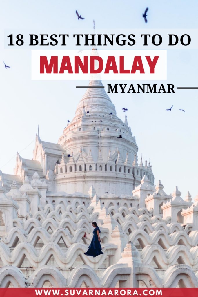Pinterest pin for things to do in Mandalay Myanmar
