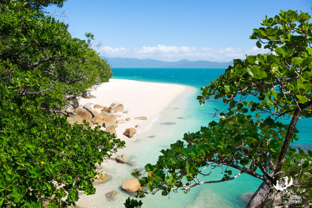 The view of Nudey beach in Fitzroy Island