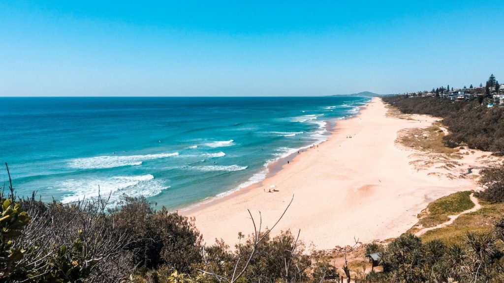 Sunshine Beach in Noosa in Australia