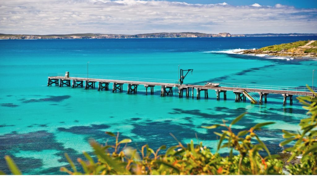 Vivonne Bay at Kangaroo island in south Australia