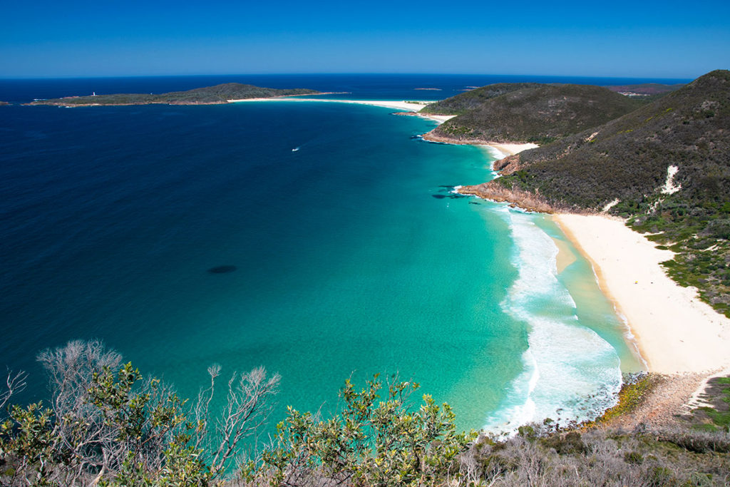 View of Zenith Beach in NSW