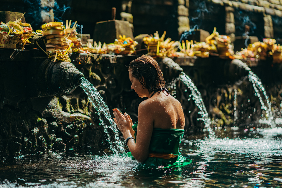 Tirta Empul temple in bali is one of the sacred temple where one can do a purification ritual