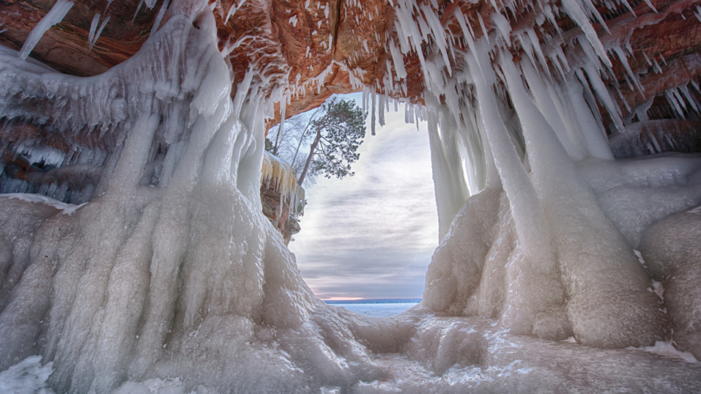The ice caves at Apostle Islands