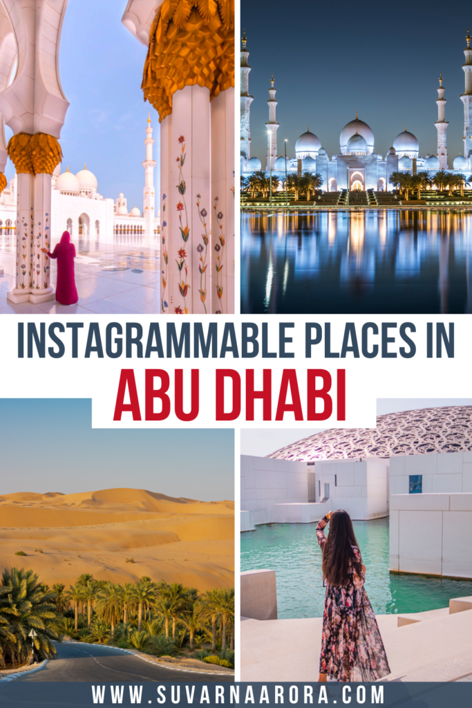 Pinterest Pin for Instagrammable places in Abu Dhabi