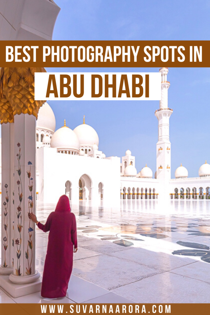 Pinterest Pin for Instagrammable places in Abu Dhabi