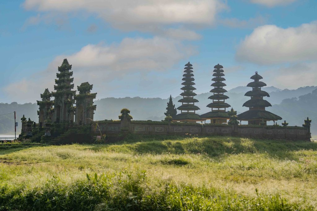 Pura Ulun Danu Tamblingan temple sits right next to the shore of Lake Tamblingan