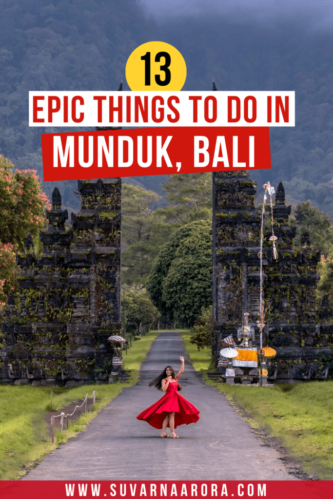 Pinterest pin for 13 Awesome things to do in Munduk Bali - The Ultimate Guide
