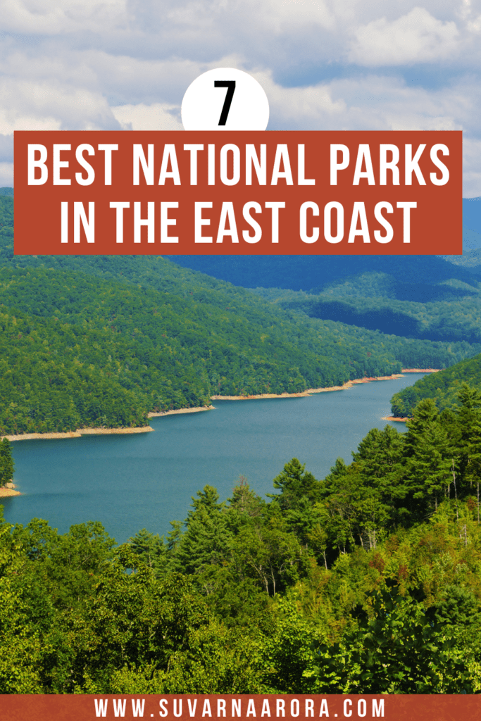 Pinterest Pin for the best national parks in the east coast