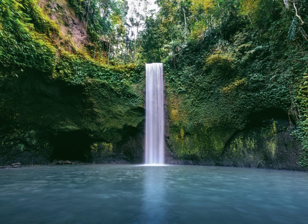 Tibumana waterfall near Ubud in Bali