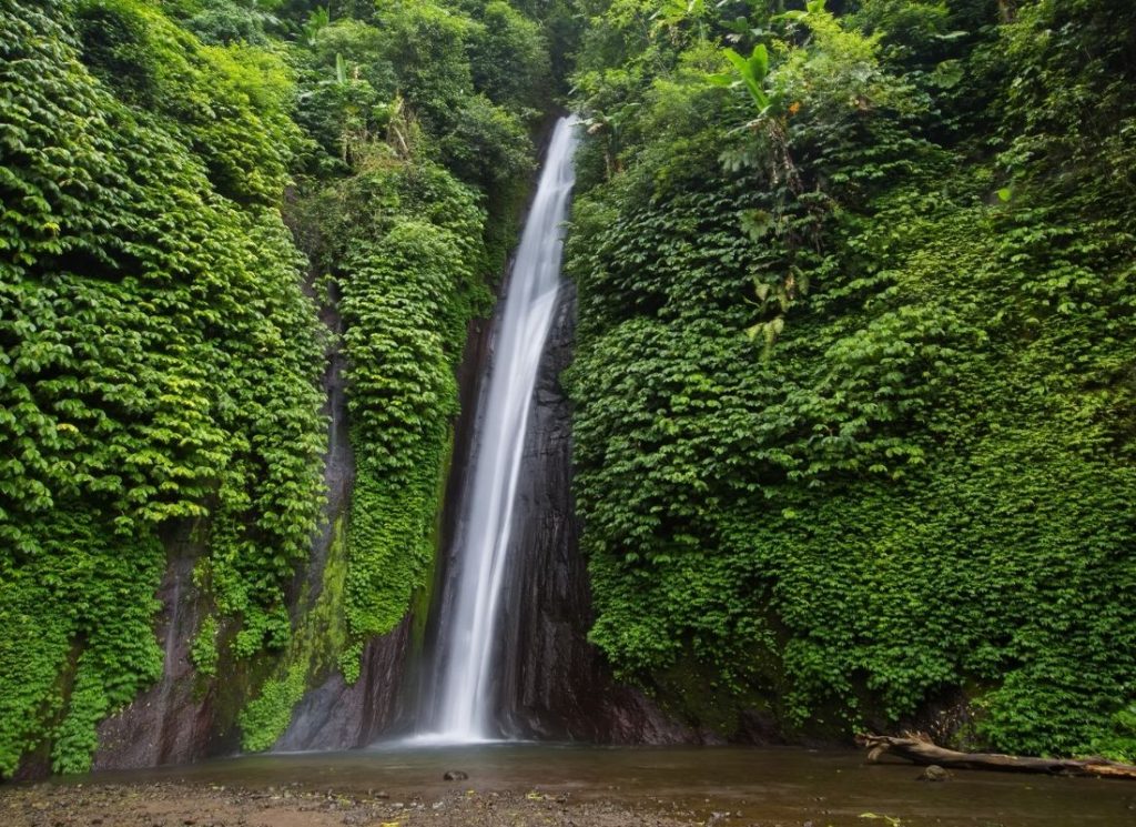 Munduk waterfall in North Bali is one of the 4 Bali waterfalls that can be seen during a trek.
