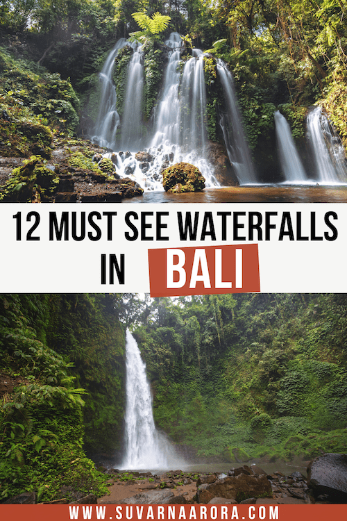 Pinterest Pin for the best waterfalls in Bali