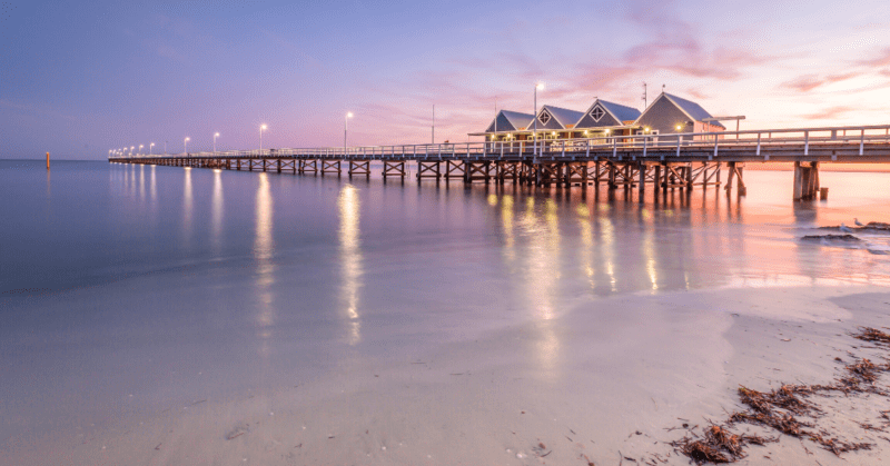 Sunset at Busselton Jetty in Australia's South West