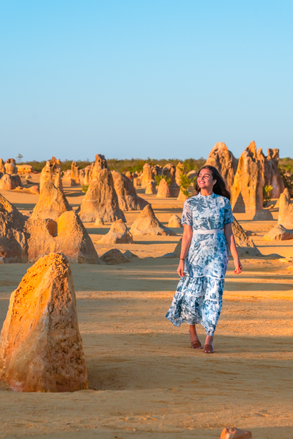 Golden Hour at Pinnacles Desert in Western Australia