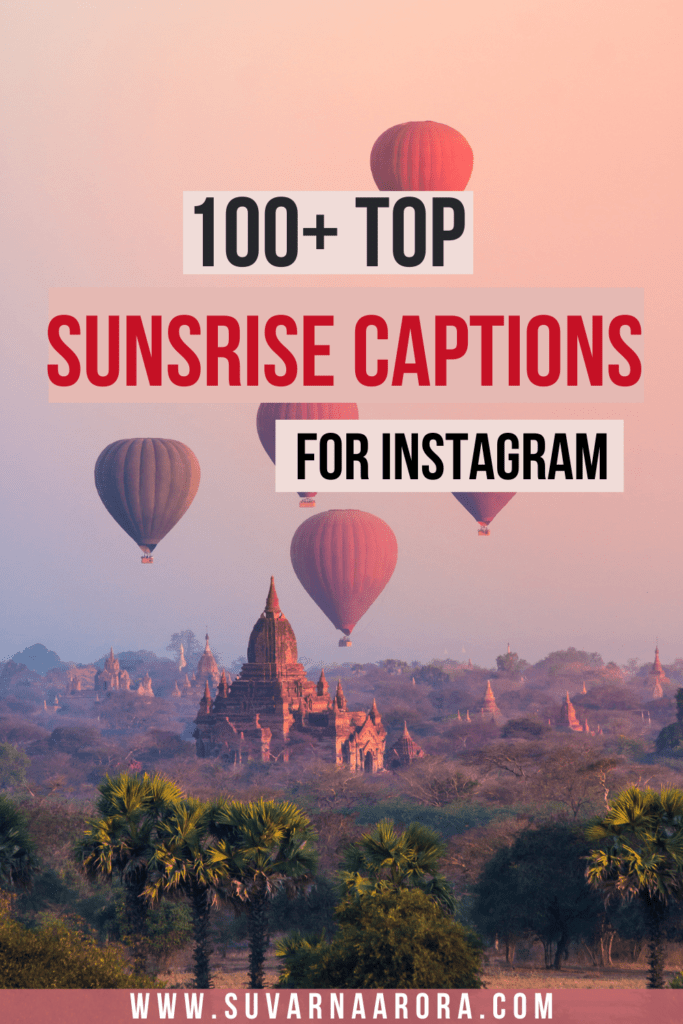 Pinterest pin for 110 Incredible Sunrise Captions for Instagram