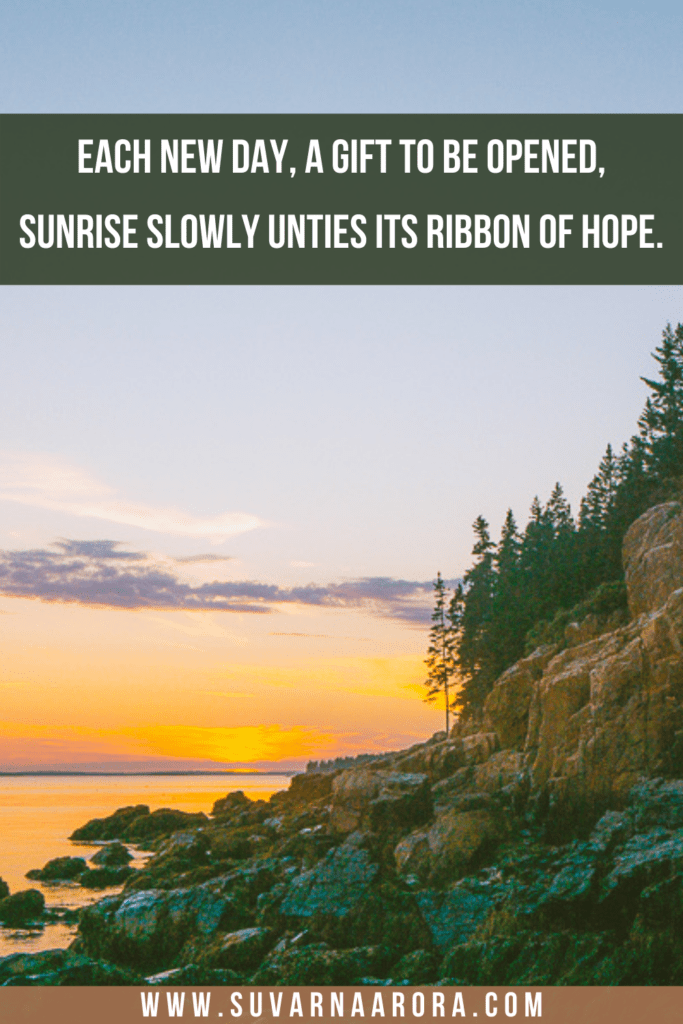 sunrise quotes about life