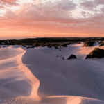 Lancelin sand dunes at sunrise