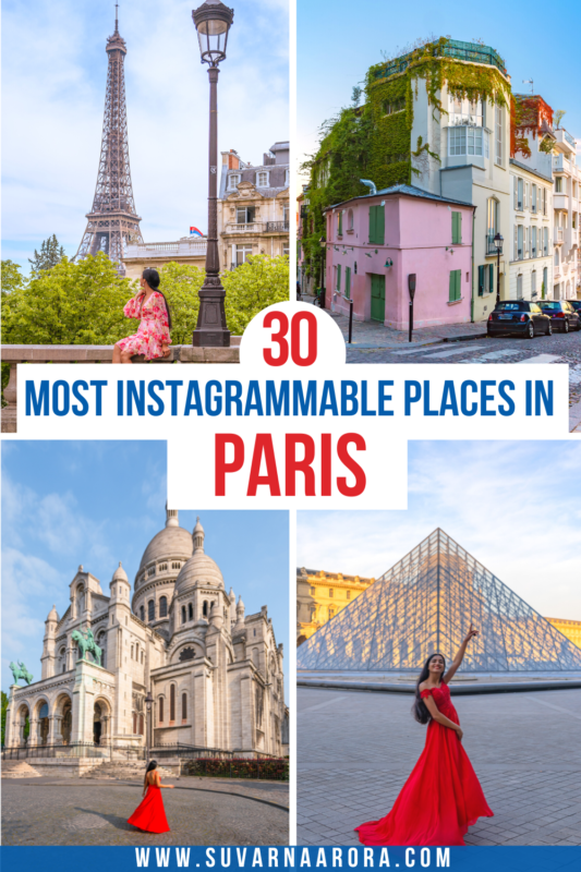 Pinterest pin for Instagrammable places in Paris