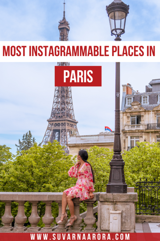Pinterest pin for Most Instagrammable places in Paris