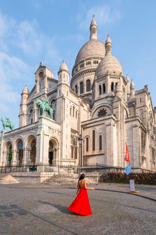 Sacre Coeur view in Montmartre